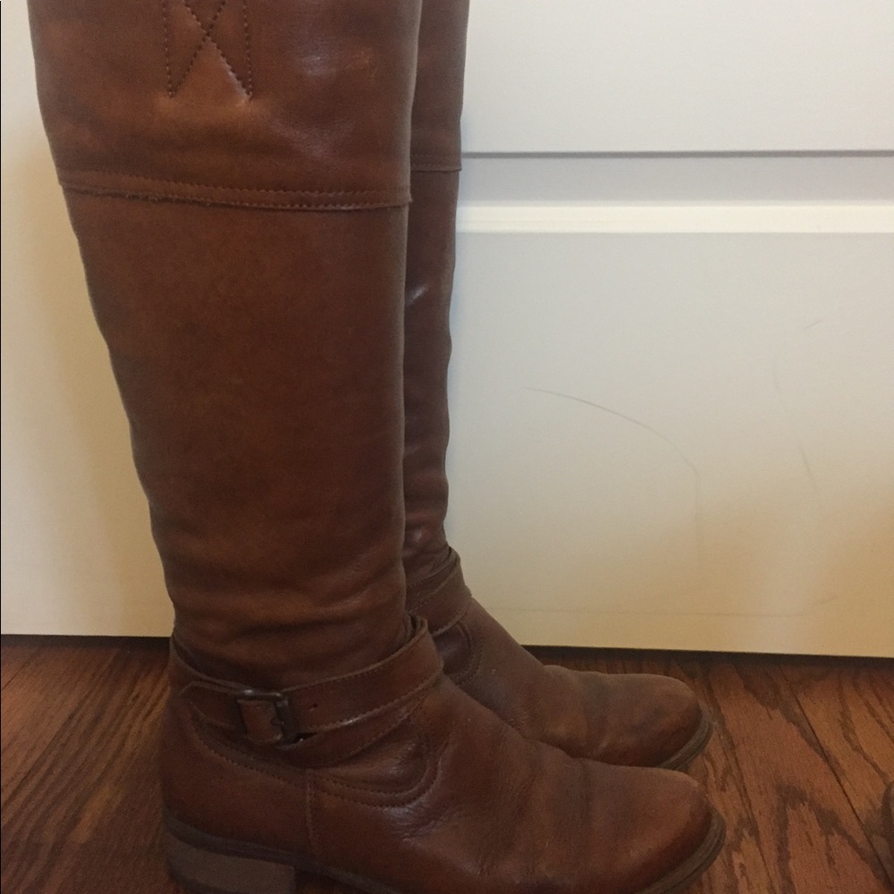 Brown Leather Aldo Riding Boots